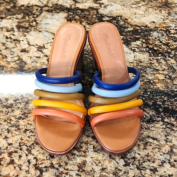 Madewell Shoes - Madewell Multicolor Strappy Heels
